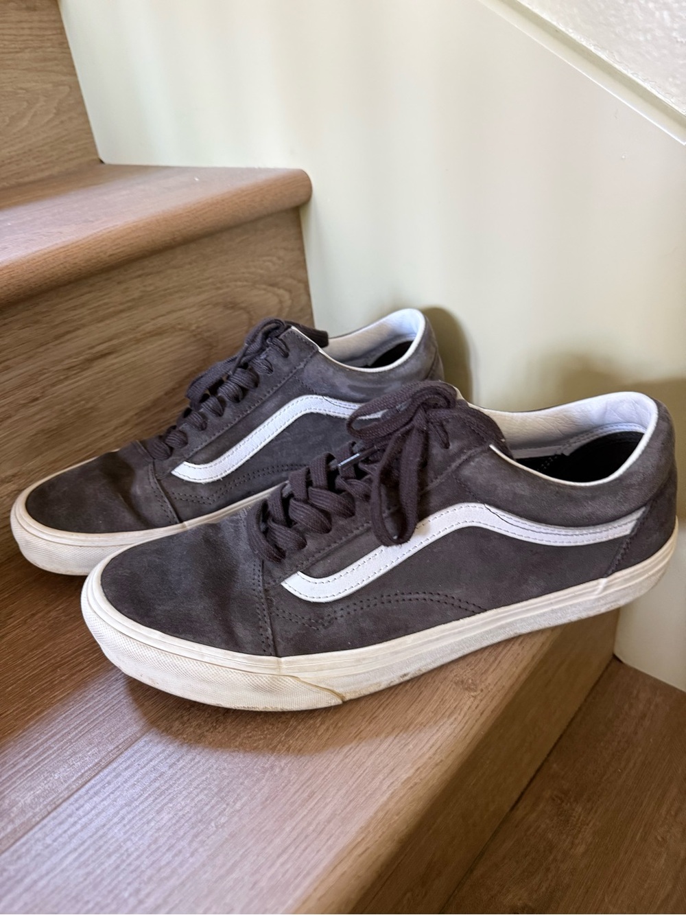 Vans Old Skool HeiQ Eco Dry Gray Suede Sneakers Men’s 11 Women’s 12.5
